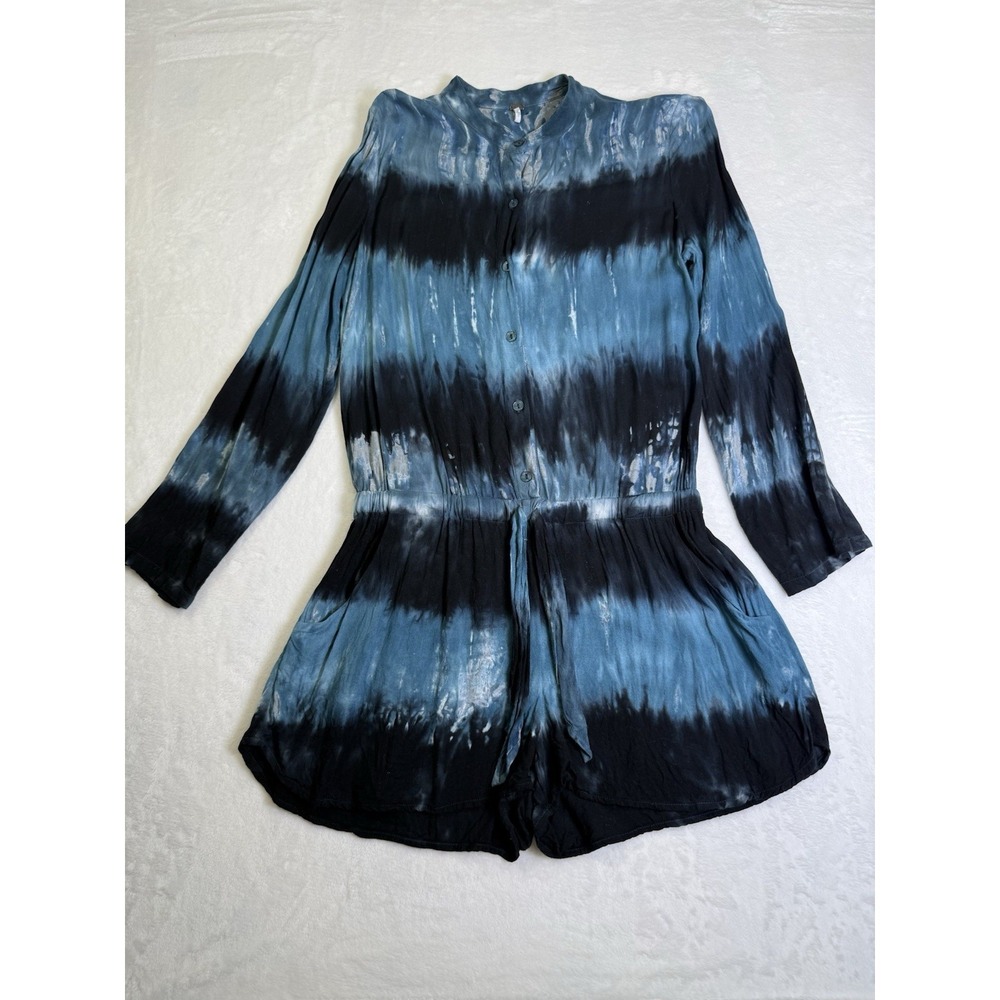 Young Fabulous Broke Tie Die Long Sleeve Romper Size Small